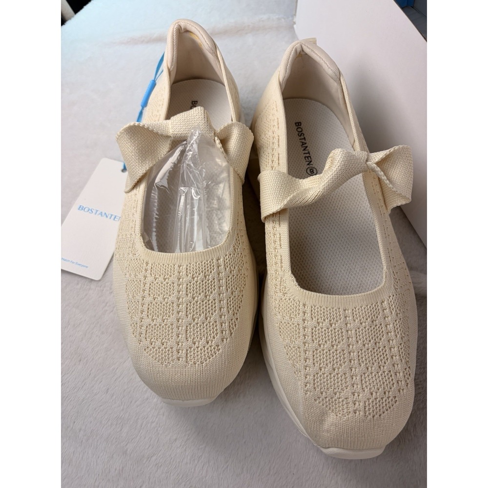 BOSTANTEN Mary Jane Walking Sneakers 8 Lightweight Knit Slip-On Ortho Runs Big - Picture 1 of 11
